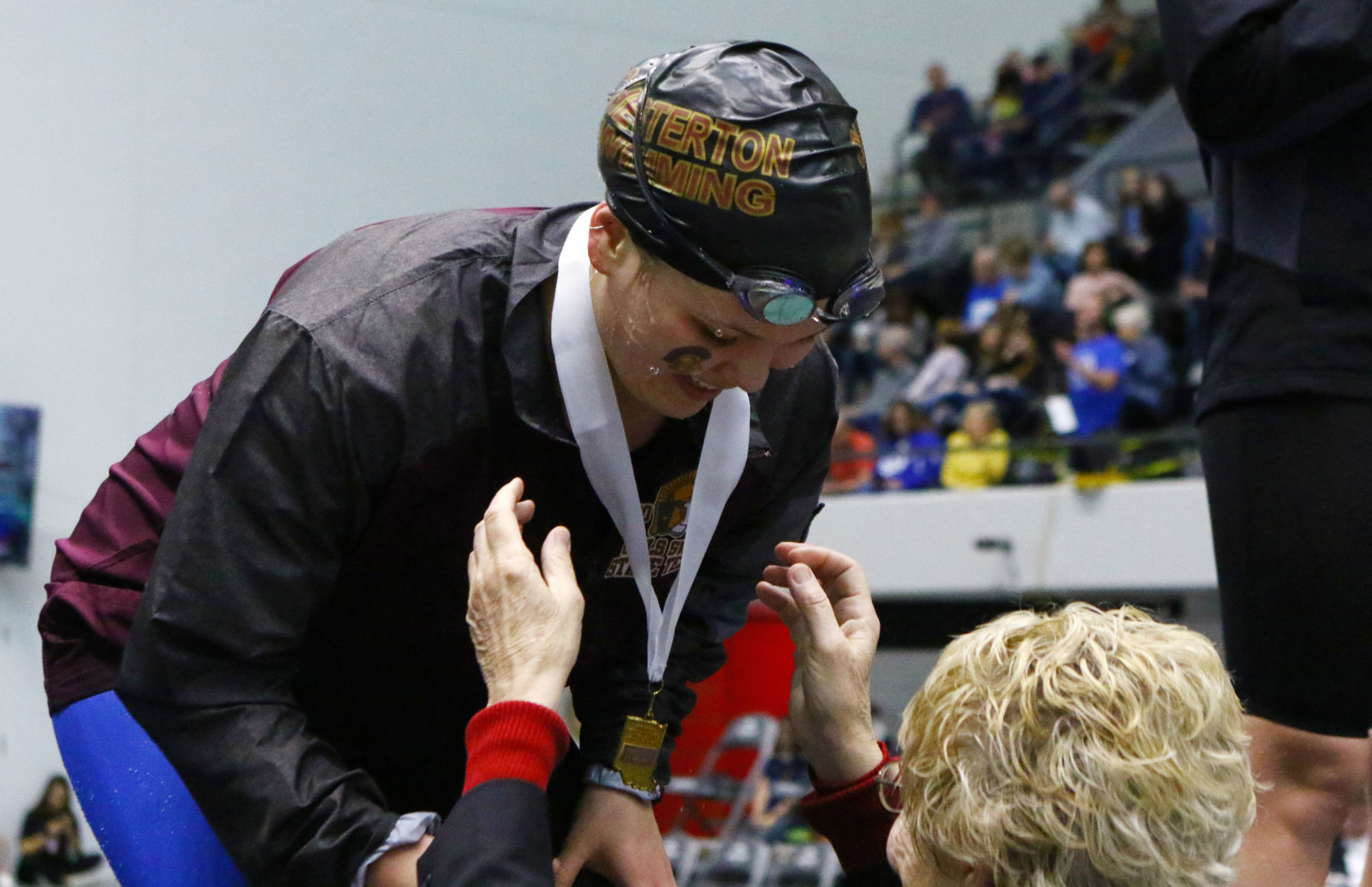 Girls state swimming finals in Indianapolis